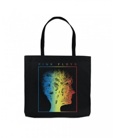 Pink Floyd Tote Bag | Tree Of Half Life Ombre Rainbow Image Bag $11.94 Bags