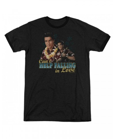 Elvis Presley Shirt | CAN'T HELP FALLING Premium Ringer Tee $9.90 Shirts