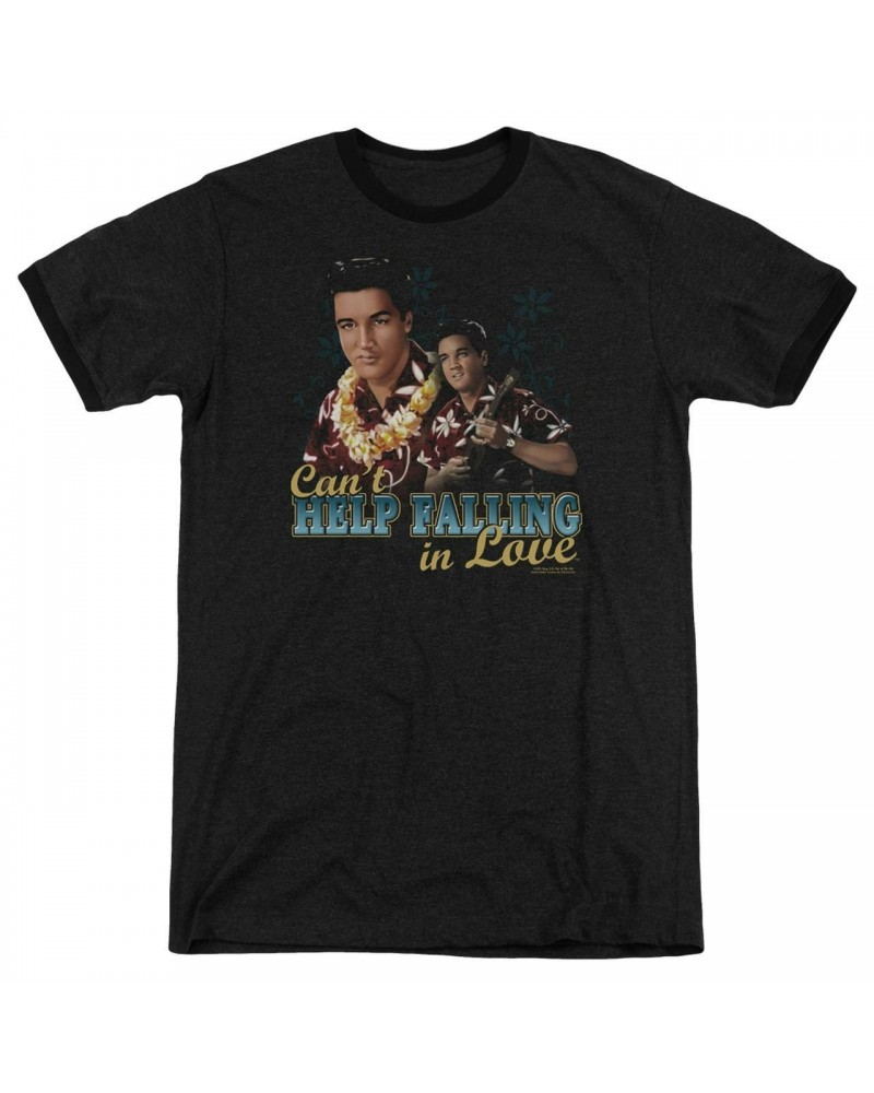 Elvis Presley Shirt | CAN'T HELP FALLING Premium Ringer Tee $9.90 Shirts