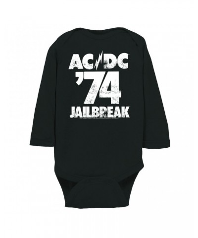 AC/DC Long Sleeve Bodysuit | Jailbreak 1974 Bodysuit $10.12 Shirts