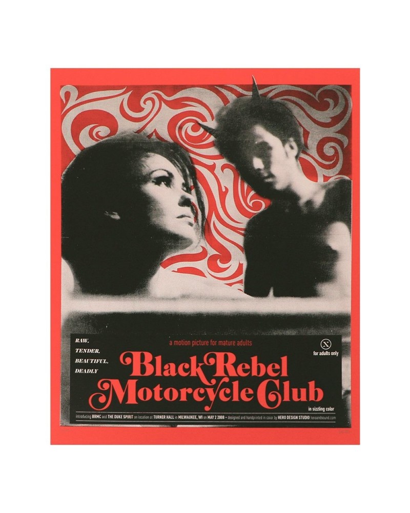 Black Rebel Motorcycle Club Hero Milwaukee Motion Picture Poster $11.50 Decor