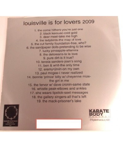 Louisville Is For Lovers 9 Vinyl Record $6.08 Vinyl