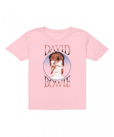 David Bowie Kids T-Shirt | Reissue Aladdin Sane Design Distressed Kids T-Shirt $7.49 Kids