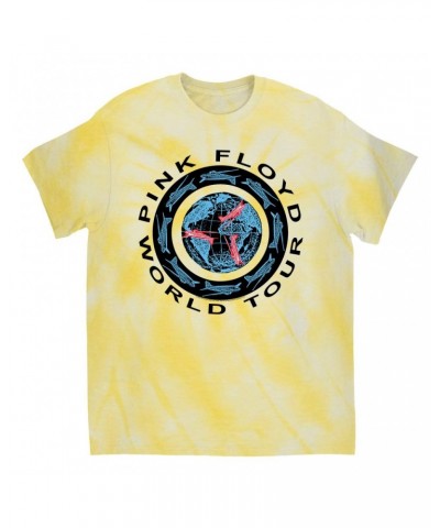 Pink Floyd T-Shirt | World Tour 1987 Circular Logo Tie Dye Shirt $8.09 Shirts