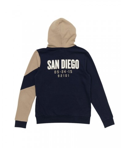 The Rolling Stones San Diego Event Color Block Pullover Hoodie $22.50 Sweatshirts