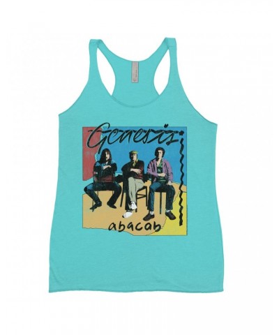 Genesis Ladies' Tank Top | Abacab Album Retro Image Distressed Shirt $12.16 Shirts