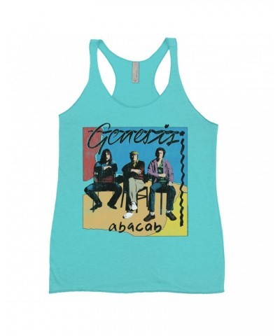 Genesis Ladies' Tank Top | Abacab Album Retro Image Distressed Shirt $12.16 Shirts