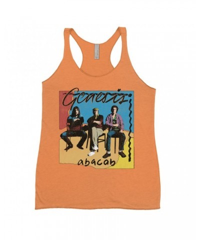 Genesis Ladies' Tank Top | Abacab Album Retro Image Distressed Shirt $12.16 Shirts