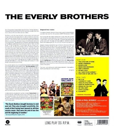 The Everly Brothers LP - The Everly Brothers (180g) (Vinyl) $14.34 Vinyl