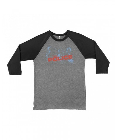 The Police 3/4 Sleeve Baseball Tee | Band Photo And Logo Red Shirt $11.08 Shirts