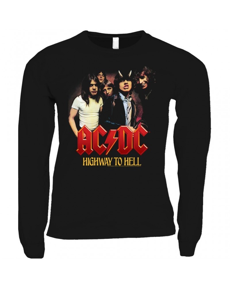 AC/DC Long Sleeve Shirt | Highway To Hell Album Cover Art Shirt $14.98 Shirts