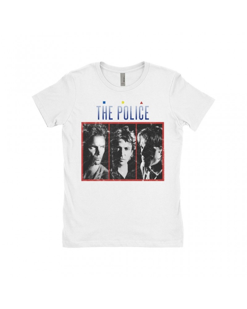 The Police Ladies' Boyfriend T-Shirt | The Singles Album Art Image Distressed Shirt $7.49 Shirts