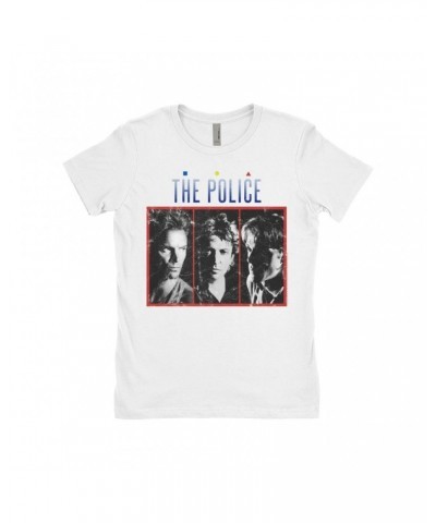 The Police Ladies' Boyfriend T-Shirt | The Singles Album Art Image Distressed Shirt $7.49 Shirts