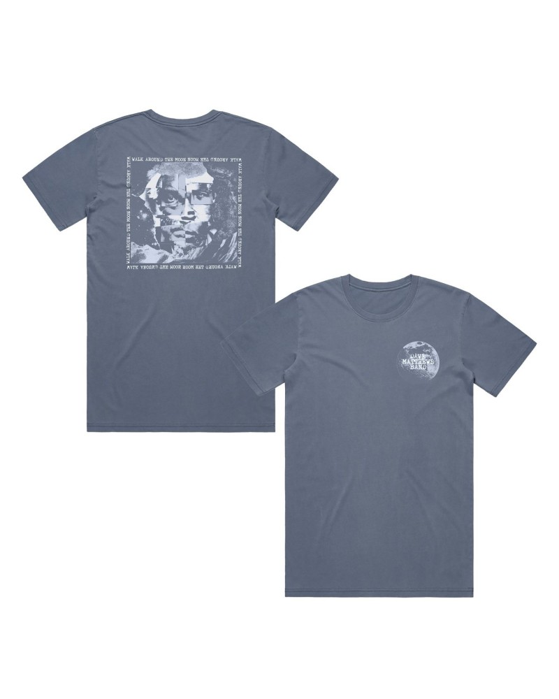 Dave Matthews Band Walk Around The Moon Portrait Slate Blue Tee $13.65 Shirts