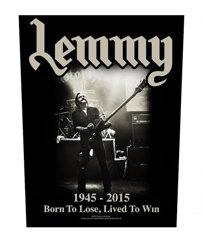 Lemmy Lived to Win' Back Patch $10.02 Accessories