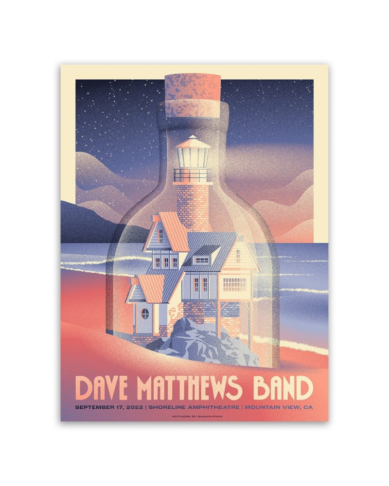 Dave Matthews Band Show Poster Mountain View CA 9/17/2022 $23.40 Decor