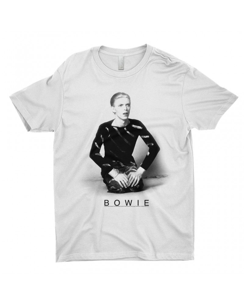 David Bowie T-Shirt | 1974 Black And White Photo Shirt $8.98 Shirts