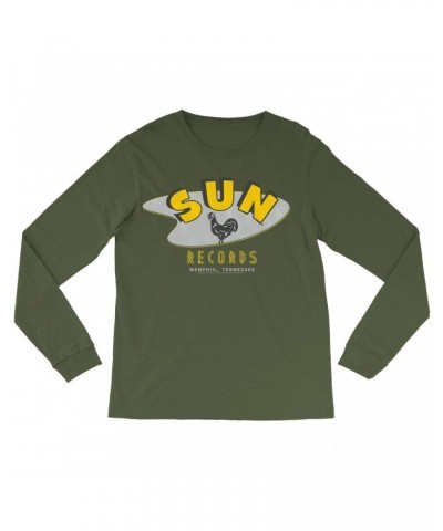 Sun Records Long Sleeve Shirt | Retro Boomerang Logo Shirt $14.38 Shirts