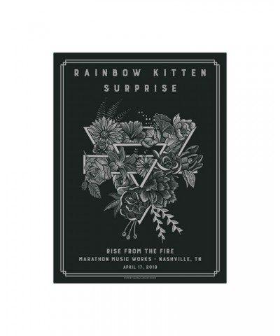 Rainbow Kitten Surprise Benefit Show Poster $4.00 Decor