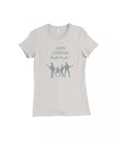 The Beatles Happy Christmas White Juniors T-Shirt $13.20 Shirts