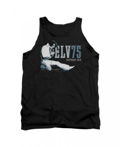 Elvis Presley Tank Top | ELV 75 LOGO Sleeveless Shirt $6.84 Shirts