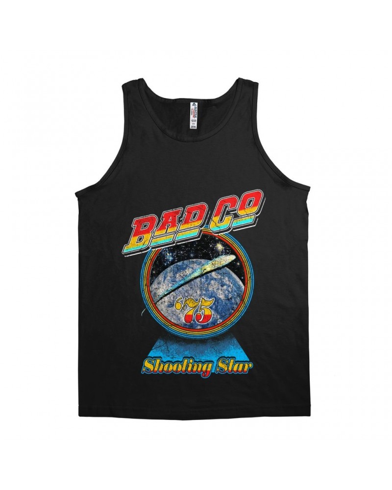 Bad Company Unisex Tank Top | 75 Shooting Star Orbit Distressed Shirt $11.98 Shirts