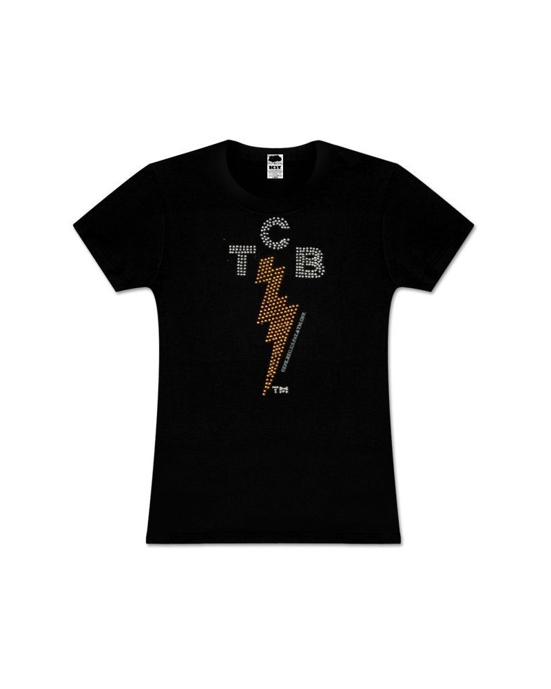 Elvis Presley TCB Rhinestone Black Babydoll $1.50 Shirts