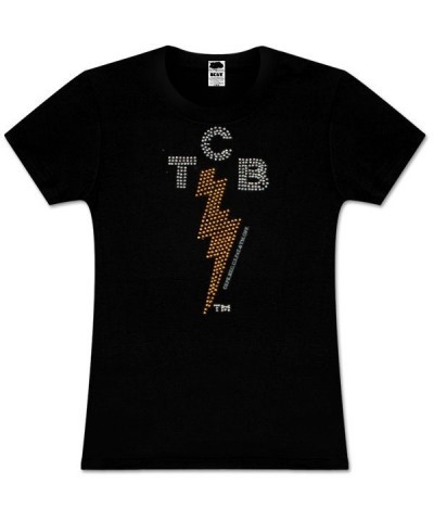 Elvis Presley TCB Rhinestone Black Babydoll $1.50 Shirts