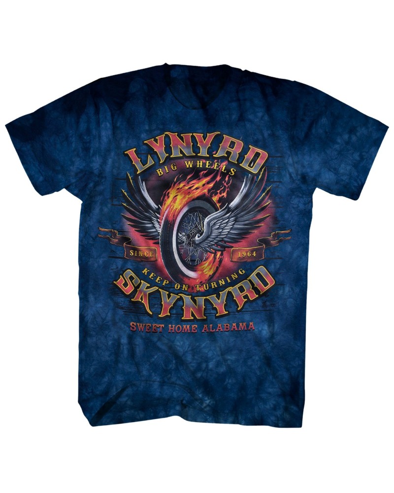 Lynyrd Skynyrd T-Shirt | Big Wheels Tie Dye Shirt $12.02 Shirts