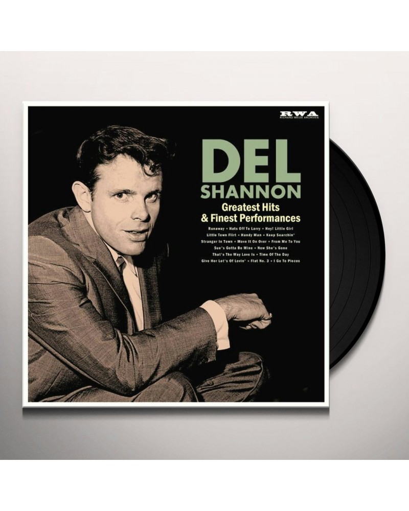 Del Shannon Greatest Hits & Finest Performances (180g) Vinyl Record $6.65 Vinyl