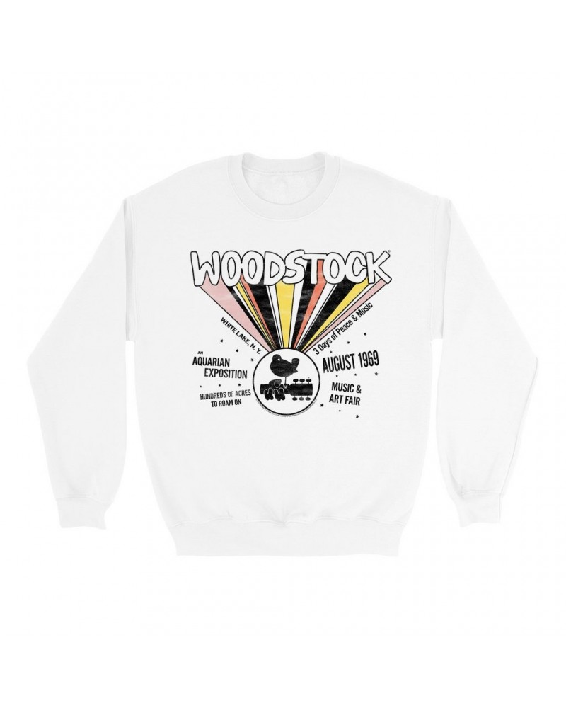 Woodstock Sweatshirt | An Aquarian Exposition Sweatshirt $13.98 Sweatshirts