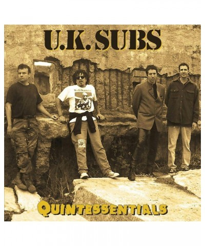 U.K. Subs Quintessentials (Yellow/Black Splatter) Vinyl Record $18.00 Vinyl