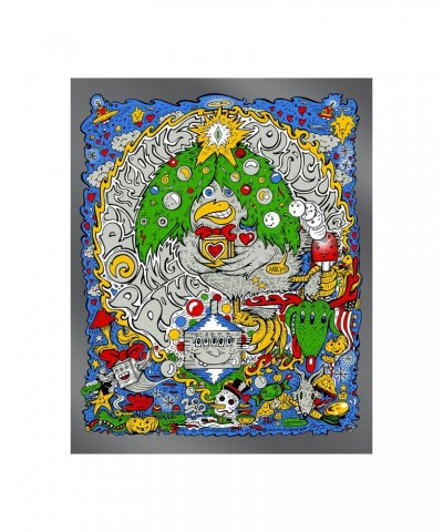 Pigeons Playing Ping Pong Levy Holiday Foil Poster $16.00 Decor