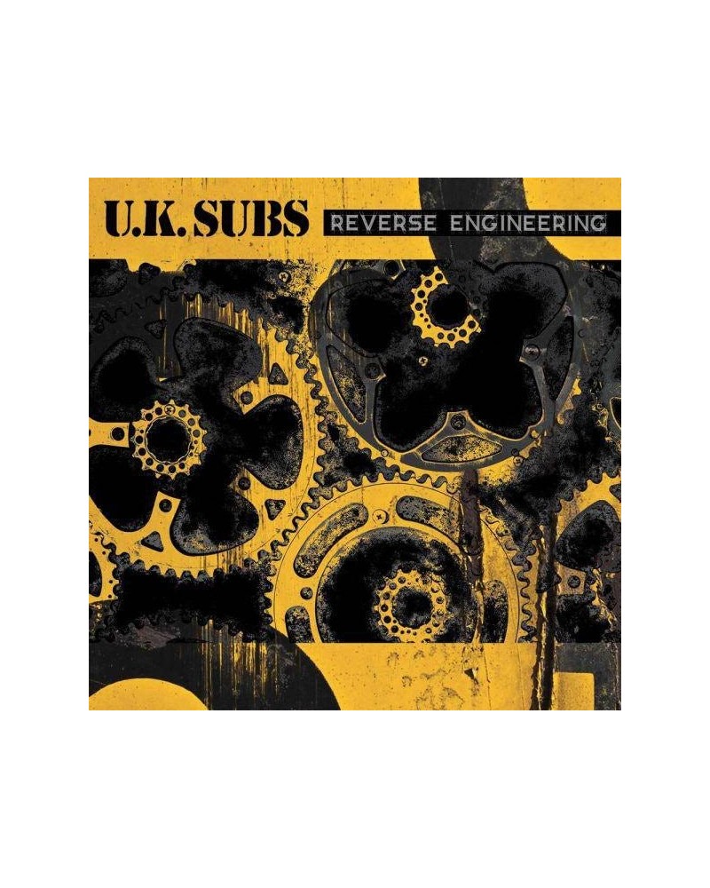 U.K. Subs Reverse Engineering - Yellow/Black Splatter Vinyl Record $10.20 Vinyl